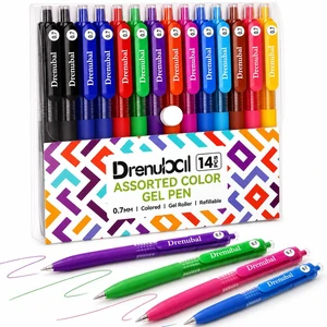 Colored Gel Pens 14 Pack, Retractable 0.7mm Medium Point Color Gel Pens | Smooth Quick Dry Ink, Assorted Color Pens for Note Taking, Journaling, School Supplies, Office, Coloring Books, Art Projects Colored Gel Pens 14 Pack, Retractable 0.7mm Medium Point Color Gel Pens | Smooth Quick Dry Ink, Assorted Color Pens for Note Taking, Journaling, School Supplies, Office, Coloring Books, Art Projects