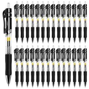 30 Pack Black Retractable Gel Pens, 0.7mm Medium Point Quick Dry Ink Pens, No Smudge No Bleed Through, Comfort Grip Smooth Writing Pens for School Office Home Supplies 30 Pack Black Retractable Gel Pens, 0.7mm Medium Point Quick Dry Ink Pens, No Smudge No Bleed Through, Comfort Grip Smooth Writing Pens for School Office Home Supplies