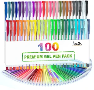 100 Pack Gel Pens Set, 50 Colors Gel Pens with 50 Refills Gel Pen Set for Adult Coloring Books Drawing Doodling Art Markers 100 Pack Gel Pens Set, 50 Colors Gel Pens with 50 Refills Gel Pen Set for Adult Coloring Books Drawing Doodling Art Markers