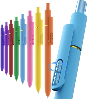 0.5mm Colored Gel Pens, 8 Pack, Fidget Function | Fine Point Smooth, Quick Drying, No Smudges, Long-Lasting, Good for Journaling, Coloring, School, Office, Dopamine Colors 0.5mm Colored Gel Pens, 8 Pack, Fidget Function | Fine Point Smooth, Quick Drying, No Smudges, Long-Lasting, Good for Journaling, Coloring, School, Office, Dopamine Colors