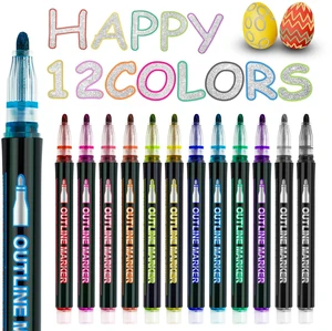 Teens Girls Boys Kids 12 Shimmer Markers Outline Pens | School Art Supplies for Kids 9-12 Teen Girl Gifts Trendy Stuff Drawing Crafts Gifts for 4-12 Chriatmas Birthday Easter Party Teens Girls Boys Kids 12 Shimmer Markers Outline Pens | School Art Supplies for Kids 9-12 Teen Girl Gifts Trendy Stuff Drawing Crafts Gifts for 4-12 Chriatmas Birthday Easter Party