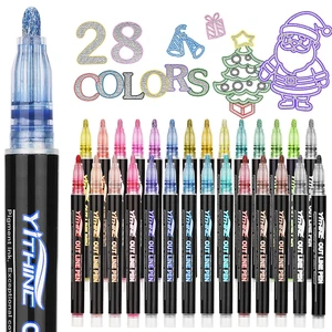 28 Outline Markers Metallic Glitter Pens for Kids, Tween & Teen Girl Gifts | Art Supplies & Crafts for Kids 8-12, Birthday Gifts for Girls 6-8 & 9-12, Stocking Stuffers for Girls 28 Outline Markers Metallic Glitter Pens for Kids, Tween & Teen Girl Gifts | Art Supplies & Crafts for Kids 8-12, Birthday Gifts for Girls 6-8 & 9-12, Stocking Stuffers for Girls