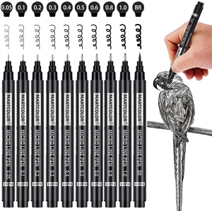 Micro Pen Fineliner Pens, 10 Size Black Archival Ink Pens | Waterproof Multiliner Pen for Artist Illustration, Sketching, Art Drawing, Anime, Manga, DIY Gifts Projects Micro Pen Fineliner Pens, 10 Size Black Archival Ink Pens | Waterproof Multiliner Pen for Artist Illustration, Sketching, Art Drawing, Anime, Manga, DIY Gifts Projects