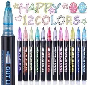 Stocking Stuffers for Teen Girls Kids, 12 Outline Glitter Markers | Teen Girl Gifts Trendy Stuff, Art Supplies for Kids 9-12, Crafts for Girls 8-12, Gift for 4-12 Year Old Girls Birthday Gifts Stocking Stuffers for Teen Girls Kids, 12 Outline Glitter Markers | Teen Girl Gifts Trendy Stuff, Art Supplies for Kids 9-12, Crafts for Girls 8-12, Gift for 4-12 Year Old Girls Birthday Gifts