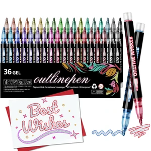 36 Colors Glitter Markers Outline Glitter Pens,Shimmer Metallic Markers for Painting Coloring,Waterproof Glitter Gel Pens for Art Supplies,Arts and Crafts for Gift Kids Journaling Writing Card Making 36 Colors Glitter Markers Outline Glitter Pens,Shimmer Metallic Markers for Painting Coloring,Waterproof Glitter Gel Pens for Art Supplies,Arts and Crafts for Gift Kids Journaling Writing Card Making