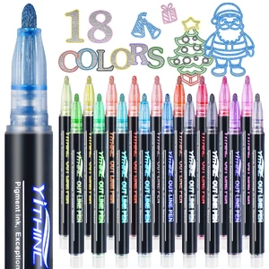 18 Outline Markers Metallic Glitter Pens for Kids, Tween & Teen Girl Gifts | Art Supplies & Crafts for Kids 8-12, Birthday Gifts for Girls 6-8 & 9-12, Stocking Stuffers for Girls 18 Outline Markers Metallic Glitter Pens for Kids, Tween & Teen Girl Gifts | Art Supplies & Crafts for Kids 8-12, Birthday Gifts for Girls 6-8 & 9-12, Stocking Stuffers for Girls