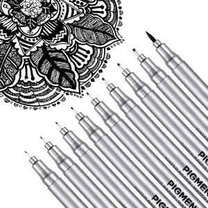 Micro-Pen Fineliner Pens, Black Pigment Liner Multiliner Archival Ink Micro Fine Point Pens for Drawing, Sketching, Journaling, Doodling, 9 Pack Micro-Pen Fineliner Pens, Black Pigment Liner Multiliner Archival Ink Micro Fine Point Pens for Drawing, Sketching, Journaling, Doodling, 9 Pack