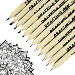 Micro Fineliner Drawing Art Pens,12 Black Fine Liner Waterproof Art Line Professional Drawing Watercolour Marker Sketching Illustration Manga Calligraphy Sketch Zentangle Outline Micro Fineliner Drawing Art Pens,12 Black Fine Liner Waterproof Art Line Professional Drawing Watercolour Marker Sketching Illustration Manga Calligraphy Sketch Zentangle Outline
