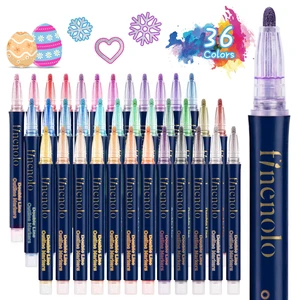 Double Line Outline Markers, 36 Colors Metallic Glitter Pens | Self outlining glitter markers, trendy diy art craft doodle supplies, birthday gifts for kids girls ages 4-12 Double Line Outline Markers, 36 Colors Metallic Glitter Pens | Self outlining glitter markers, trendy diy art craft doodle supplies, birthday gifts for kids girls ages 4-12