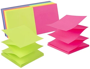 (12 Pack) Pop-up Sticky Notes 3x3 in,Bright Colors | Super Sticking Power Memo Pads, 6 Colors, Strong Adhesive (12 Pack) Pop-up Sticky Notes 3x3 in,Bright Colors | Super Sticking Power Memo Pads, 6 Colors, Strong Adhesive