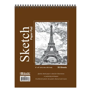 Sketch Pad 50 Sheet 6" X 8", Top Bound Spiral Sketchbook Drawing Pads, Sketching Paper Coloring Book for Artist Kids School, 1-Pack Sketch Pad 50 Sheet 6" X 8", Top Bound Spiral Sketchbook Drawing Pads, Sketching Paper Coloring Book for Artist Kids School, 1-Pack