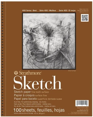 400 Series Sketch Pad, 5.5x8.5 inch, 100 Sheets - Artist Sketchbook for Drawing, Illustration, Art Class Students 400 Series Sketch Pad, 5.5x8.5 inch, 100 Sheets - Artist Sketchbook for Drawing, Illustration, Art Class Students