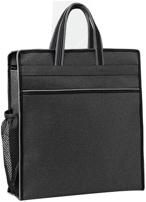 Oxford Zippered Document Bag with Handle File Tote Bag Pouch for Carrying Paper Files Books Filing Folder 1 Pack (Black) Oxford Zippered Document Bag with Handle File Tote Bag Pouch for Carrying Paper Files Books Filing Folder 1 Pack (Black)
