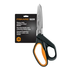 Pro 8" PowerArc Shop Shears, Heavy Duty Serrated Utility Scissors | PowerArc Blades Make Cuts Easier, Industrial Scissors Cut Insulation, Duct Tape, Cardboard, Rope, Tyvek & More Pro 8" PowerArc Shop Shears, Heavy Duty Serrated Utility Scissors | PowerArc Blades Make Cuts Easier, Industrial Scissors Cut Insulation, Duct Tape, Cardboard, Rope, Tyvek & More