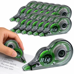 12 Pieces Correction Tapes Correction Wide Eraser Applicator | Easy Applicator for Office School Notes, Translucent White Tape Shows Coverage, Journal Scrapbooking Writing Supplies 12 Pieces Correction Tapes Correction Wide Eraser Applicator | Easy Applicator for Office School Notes, Translucent White Tape Shows Coverage, Journal Scrapbooking Writing Supplies