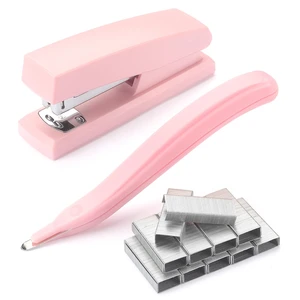 Desktop Stapler with Remover & 1000 Staples Pink | Durable & sturdy, Office & home Desktop Stapler with Remover & 1000 Staples Pink | Durable & sturdy, Office & home