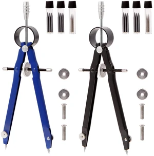 2pcs Compass for Geometry, Professional Drawing Compass,Metal Compass, Circle Compass Drawing Tool for Geometry, Math, Drafting, Drawing, Measuring, School & Office Supplies 2pcs Compass for Geometry, Professional Drawing Compass,Metal Compass, Circle Compass Drawing Tool for Geometry, Math, Drafting, Drawing, Measuring, School & Office Supplies