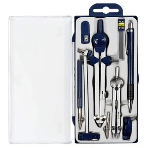 9Pc Geometry Set Metal Compass, Geometry Precision Tool (Blue) | Circle Drawing Tool and Architecture, Drafting Kits for Engineer with Shatterproof Storage Box 9Pc Geometry Set Metal Compass, Geometry Precision Tool (Blue) | Circle Drawing Tool and Architecture, Drafting Kits for Engineer with Shatterproof Storage Box