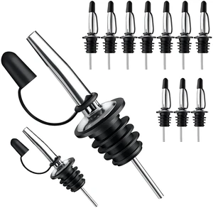 12 Pack Liquor Pour Spout With Dust Caps - Bottle Pourers for Alcohol, Olive Oil - Speed Pourers, Bar Bartender Accessories 12 Pack Liquor Pour Spout With Dust Caps - Bottle Pourers for Alcohol, Olive Oil - Speed Pourers, Bar Bartender Accessories