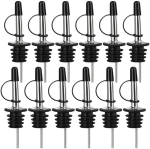 12/24/48/100 Pack Liquor Pour Spout, with Rubber Dust Cap | for Liquor Bottle, Oil Bottles 12/24/48/100 Pack Liquor Pour Spout, with Rubber Dust Cap | for Liquor Bottle, Oil Bottles