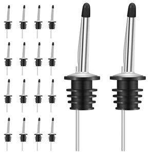 24 Pack Liquor Pour Spouts Set - Stainless Steel bottle spout and Liquor Pourers Dust Caps Covers 24 Pack Liquor Pour Spouts Set - Stainless Steel bottle spout and Liquor Pourers Dust Caps Covers