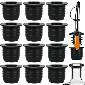 12 Pack Liquor Pour Spout Adapters, Pour Spouts for Large Neck Liquor Bottles, Liquor Bottle Pourers for Alcohol Olive Oil up to 1 inch/25 mm Neck 12 Pack Liquor Pour Spout Adapters, Pour Spouts for Large Neck Liquor Bottles, Liquor Bottle Pourers for Alcohol Olive Oil up to 1 inch/25 mm Neck