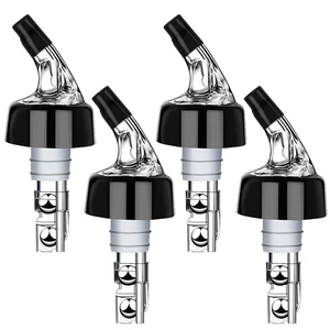 Automatic Measured Bottle Pourer - Quick Shot Spirit Liquor Pour Spouts with Dust Caps for Wine Cocktail Beverages - Ideal Home Bar Tools 1 oz / 30ml (Clear, 4 Pack) Automatic Measured Bottle Pourer - Quick Shot Spirit Liquor Pour Spouts with Dust Caps for Wine Cocktail Beverages - Ideal Home Bar Tools 1 oz / 30ml (Clear, 4 Pack)