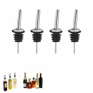 4PCS Premium Wine and Oil Pourer Set, 304 Stainless Steel Pour Spouts for Liquor & Oil - Reusable, Dishwasher Safe, Precision Flow Control, Leak-Proof Seal, Fit Most Wine & Whiskey Bottles (XS) 4PCS Premium Wine and Oil Pourer Set, 304 Stainless Steel Pour Spouts for Liquor & Oil - Reusable, Dishwasher Safe, Precision Flow Control, Leak-Proof Seal, Fit Most Wine & Whiskey Bottles (XS)