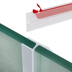 10 Feet Shower Door Side Seal Strip - for 3/8" (10mm) Frameless Glass Door Seal Strip Transparent Silicone Waterproof Shower Sweep - Suitable for Bathroom Frameless Glass Door 10 Feet Shower Door Side Seal Strip - for 3/8" (10mm) Frameless Glass Door Seal Strip Transparent Silicone Waterproof Shower Sweep - Suitable for Bathroom Frameless Glass Door