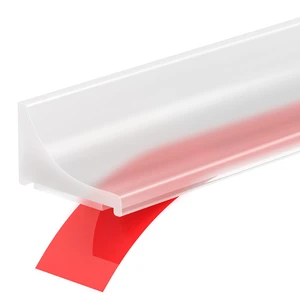 39Inch Shower Threshold Water Dam, Self-Adhesive Silicone Shower Barrier Water Stopper Shower Door Bottom Seal Strip Shower Splash Guard for Bathroom Kitchen Bathtub 39Inch Shower Threshold Water Dam, Self-Adhesive Silicone Shower Barrier Water Stopper Shower Door Bottom Seal Strip Shower Splash Guard for Bathroom Kitchen Bathtub