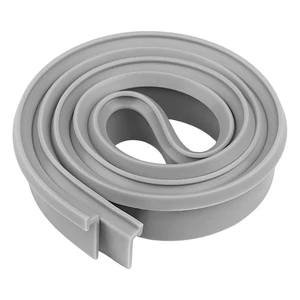 Shower Door T Drip Sweep Angled Framed Sweep 36" Long | fit for in Swing or Out Swing Doors Shower Door Bottom Seal for Frameless Shower Door Seal (Gray Vinyl) Shower Door T Drip Sweep Angled Framed Sweep 36" Long | fit for in Swing or Out Swing Doors Shower Door Bottom Seal for Frameless Shower Door Seal (Gray Vinyl)