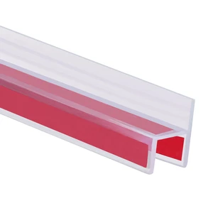 10 Feet Shower Door Side Seal Strip for 3/8" (10mm) Glass Frameless Door | Frameless Shower Door Side Silicone Seal Strip for Bathroom Showers Water Guard Sweep Barrier 10 Feet Shower Door Side Seal Strip for 3/8" (10mm) Glass Frameless Door | Frameless Shower Door Side Silicone Seal Strip for Bathroom Showers Water Guard Sweep Barrier