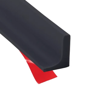 Shower Threshold Water Dam Barrier, Self Adhesive Silicone Waterproof Barrier Bathroom and Kitchen Shower Water Guard for Dry and Wet Separation Caulk Seal Strip Edge Trim (39Inch, Balck) Shower Threshold Water Dam Barrier, Self Adhesive Silicone Waterproof Barrier Bathroom and Kitchen Shower Water Guard for Dry and Wet Separation Caulk Seal Strip Edge Trim (39Inch, Balck)
