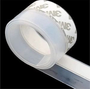 Door Strip Bottom, House and Glass Shower Door Seal Strip for Side of Door(Transparent), 1" x 16.4' Door Strip Bottom, House and Glass Shower Door Seal Strip for Side of Door(Transparent), 1" x 16.4'