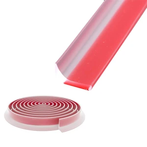 Shower Threshold Water Dam,Self Adhesive Silicone Waterproof Barrier Bathroom and Kitchen Shower Water Stopper Guard for Dry And Wet Separation Caulk Seal Strip Edge Trim(39Inch, Transparent) Shower Threshold Water Dam,Self Adhesive Silicone Waterproof Barrier Bathroom and Kitchen Shower Water Stopper Guard for Dry And Wet Separation Caulk Seal Strip Edge Trim(39Inch, Transparent)