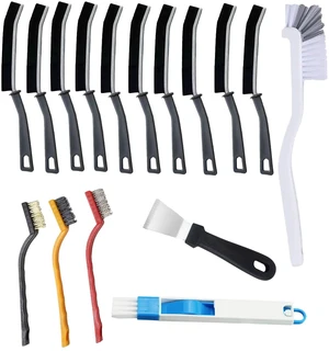 16 Pcs Crevice Cleaning Brush Set Multifunctional Hard Bristle Gap Cleaning Supplies Tool for Kitchen Window Track Grout Shower Cup Sink Corner Toilet Bathroom Cleaning Brushes Small Spaces 16 Pcs Crevice Cleaning Brush Set Multifunctional Hard Bristle Gap Cleaning Supplies Tool for Kitchen Window Track Grout Shower Cup Sink Corner Toilet Bathroom Cleaning Brushes Small Spaces