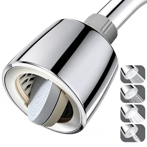 High Pressure Fixed Showerhead with Patented Dual-Sided Flip Reverse Flush, Flip Faceplate to Clear Clogs or Switch Modes, Anti-Leak, Adjustable Swivel Joint, 4 Modes Total, Chrome High Pressure Fixed Showerhead with Patented Dual-Sided Flip Reverse Flush, Flip Faceplate to Clear Clogs or Switch Modes, Anti-Leak, Adjustable Swivel Joint, 4 Modes Total, Chrome