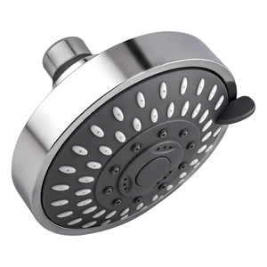 High Pressure Fixed Shower Head, 4 Inch, Chrome | Adjustable 5-Mode Bathroom Rain Showerhead with Swivel Brass Ball Joint & Self-cleaning Nozzles High Pressure Fixed Shower Head, 4 Inch, Chrome | Adjustable 5-Mode Bathroom Rain Showerhead with Swivel Brass Ball Joint & Self-cleaning Nozzles
