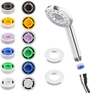 12pcs Shower Flow Reducer Limiter, Shower Head Flow Restrictor Water Saver Low Flow Water Pressure Water Saving Shower Head Adapter for Handheld Shower 1.2 1.5 1.8 2.0 2.5 3.0 GPM 12pcs Shower Flow Reducer Limiter, Shower Head Flow Restrictor Water Saver Low Flow Water Pressure Water Saving Shower Head Adapter for Handheld Shower 1.2 1.5 1.8 2.0 2.5 3.0 GPM
