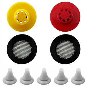 Shower Flow Restrictor Set - Fixed Showerhead Replace Parts -1.8 and 2.5GPM Flow Reducer Limiter + 2 Filter Gaskets + 5 Soft Silicone Nozzles For Shower Head Replacement Shower Flow Restrictor Set - Fixed Showerhead Replace Parts -1.8 and 2.5GPM Flow Reducer Limiter + 2 Filter Gaskets + 5 Soft Silicone Nozzles For Shower Head Replacement
