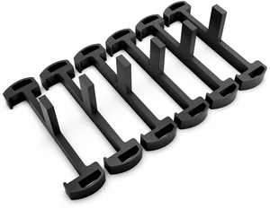 Plastic Clip for Linear Shower Drain, Tile Tray Supporter, Black,6 PCS | Shower Drain Clips, Black Plastic Clip, for HTOH 2-in-1 Tile-Insert Bathroom Linear Drain Plastic Clip for Linear Shower Drain, Tile Tray Supporter, Black,6 PCS | Shower Drain Clips, Black Plastic Clip, for HTOH 2-in-1 Tile-Insert Bathroom Linear Drain