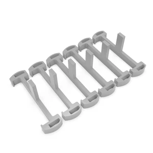 Plastic Clip for Linear Shower Drain, Tile Tray Supporter, Grey, 6 PCS | Shower Drain Clips, Gray Plastic Clip, for HTOH 2-in-1 Tile-Insert Linear Shower Drain & Bathroom Drain Plastic Clip for Linear Shower Drain, Tile Tray Supporter, Grey, 6 PCS | Shower Drain Clips, Gray Plastic Clip, for HTOH 2-in-1 Tile-Insert Linear Shower Drain & Bathroom Drain