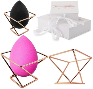 Beauty Sponge Holder - Rose Gold Foundation Beauty Blender Holder - Makeup Brush Organizer Rack Case - Vanity Storage - Display Make Up Puff Sponge Drying Stand (Pack of 1) Beauty Sponge Holder - Rose Gold Foundation Beauty Blender Holder - Makeup Brush Organizer Rack Case - Vanity Storage - Display Make Up Puff Sponge Drying Stand (Pack of 1)