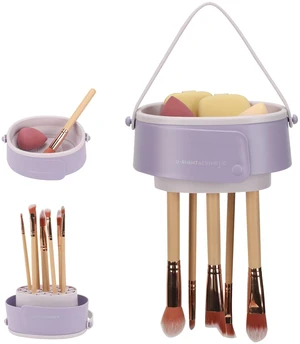 Makeup Brush Cleaner Mat,3 in 1 Upgraded Foldable Silicone Makeup Brush Cleaner Cosmetic Brush Cleaner Makeup Brush Scrubber Bowl for Cleaning, Organizer And Upside Down Drying(Foldable Purple) Makeup Brush Cleaner Mat,3 in 1 Upgraded Foldable Silicone Makeup Brush Cleaner Cosmetic Brush Cleaner Makeup Brush Scrubber Bowl for Cleaning, Organizer And Upside Down Drying(Foldable Purple)
