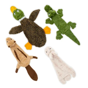 2-in-1 Stuffless Squeaky Dog Toy - 4 Figures, Small | No-Stuffing, 2 built-in squeakers, No Mess, Soft, Holds a Plastic Bottle for Added play, Perfect for Moderate chewers 2-in-1 Stuffless Squeaky Dog Toy - 4 Figures, Small | No-Stuffing, 2 built-in squeakers, No Mess, Soft, Holds a Plastic Bottle for Added play, Perfect for Moderate chewers