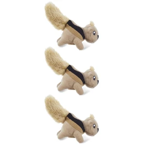 Squeakin' Squirrels Plush Squeaky Dog Toys, 3-Pack, 7" | Standalone Play or Hide-A-Squirrel Replacement Squirrels, Soft for Cuddle & Carry, Light Chewers, Puppies & Small Dogs Squeakin' Squirrels Plush Squeaky Dog Toys, 3-Pack, 7" | Standalone Play or Hide-A-Squirrel Replacement Squirrels, Soft for Cuddle & Carry, Light Chewers, Puppies & Small Dogs