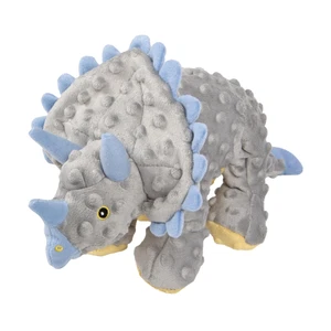 Dinos Frills Squeaky Plush Dog Toy with Chew Guard Technology, Durable Fabric & Squeaker for Active Play, Gray, Large Dinos Frills Squeaky Plush Dog Toy with Chew Guard Technology, Durable Fabric & Squeaker for Active Play, Gray, Large