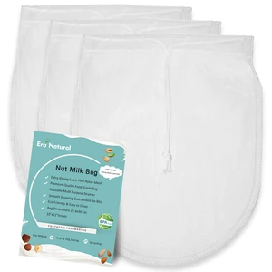 Nut Milk Bag Reusable 3 Pack 12" x 10" Cheesecloth Bags for Straining Almond/Soy Milk Greek Yogurt Strainer Milk Nut Bag for Cold Brew Coffee Tea Beer Juice Fine Nylon Mesh Cheese Cloth Nut Milk Bag Reusable 3 Pack 12" x 10" Cheesecloth Bags for Straining Almond/Soy Milk Greek Yogurt Strainer Milk Nut Bag for Cold Brew Coffee Tea Beer Juice Fine Nylon Mesh Cheese Cloth