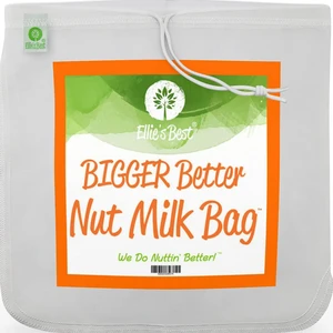 Pro Quality Nut Milk Bag Big XL Commercial Food Grade Strong Durable Reusable Almond Milk Straining Bags & All Purpose Fine Mesh Nylon Cheesecloth Strainer Juicing-CheeseRecipes & Vids Pro Quality Nut Milk Bag Big XL Commercial Food Grade Strong Durable Reusable Almond Milk Straining Bags & All Purpose Fine Mesh Nylon Cheesecloth Strainer Juicing-CheeseRecipes & Vids