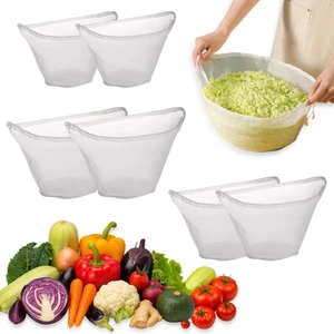 6 Pack Reusable Nylon Mesh Strainer Bags, Bowl-shaped reusable nylon cheese cloth filter bag, fine mesh multi-purpose food filter, suitable for vegetable, nut milk, juice, soy milk 6 Pack Reusable Nylon Mesh Strainer Bags, Bowl-shaped reusable nylon cheese cloth filter bag, fine mesh multi-purpose food filter, suitable for vegetable, nut milk, juice, soy milk